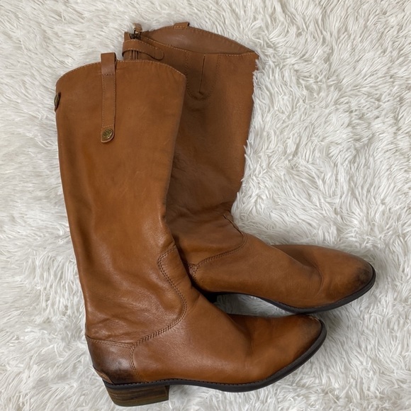 Sam Edelman faux leather brown riding boots - Picture 8 of 10